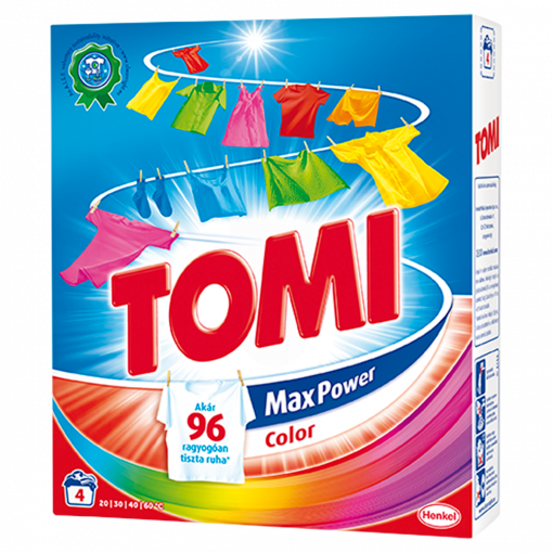 Tomi Max Power Color mosószer 280 g (Washing Powder)