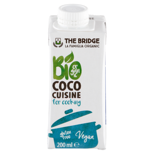 The Bridge UHT gluténmentes bio kókusz főzőtejszín 200 ml