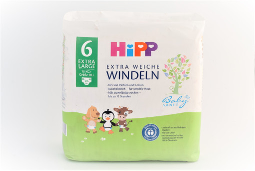 HIPP Babysanft pelenka Extra Large 26 db 15+  kg