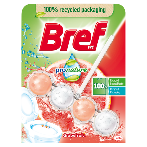 Bref ProNature Grapefruit WC-frissítő 50 g (Toilet Cleaner)