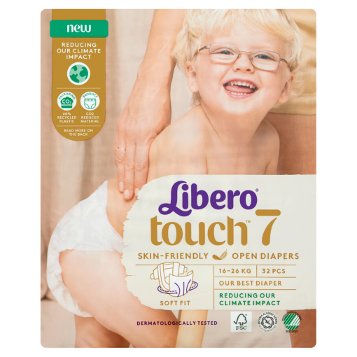 Libero Touch egyszerhasználatos pelenkanadrág, méret: 7, 16-26 kg, 32 db