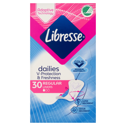 Libresse Dailies V-Protection & Freshness tisztasági betét 30 db