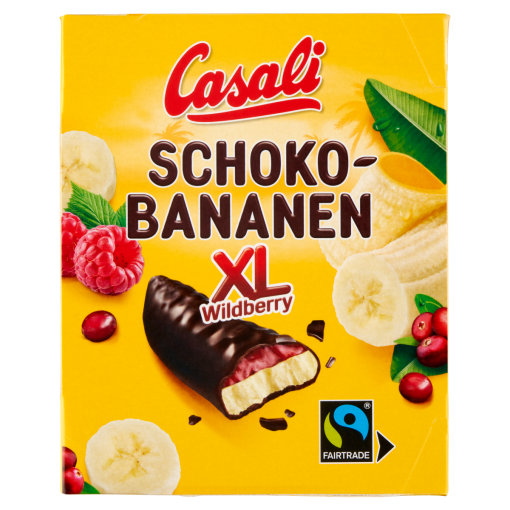 Casali XL csokoládéba mártott habosított banánkrém gyümölcs zselével 140 g
