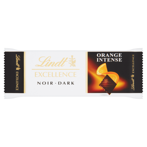 Lindt Excellence Orange Intense extra étcsokoládé mandulával és naranccsal 35 g