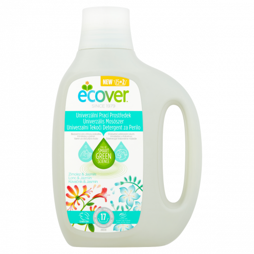 Ecover Lonc & Jázmin univerzális mosószer 17 mosás 850 ml (Laundry Detergent)