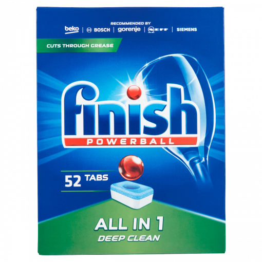 Finish All in 1 mosogatógép-tabletta 52 db (Dishwasher Tabs)