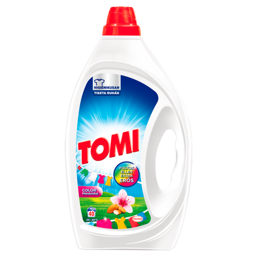 Tomi Color Mandulatej folyékony mosószer színes 2 l (Laundry Gel Color)