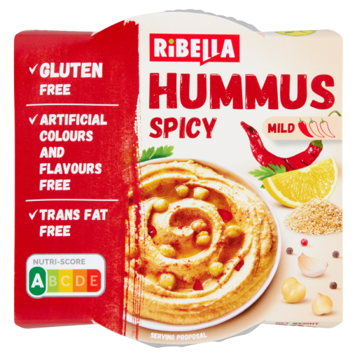 RiBella Hummus pikáns csicseriborsó krém 80 g