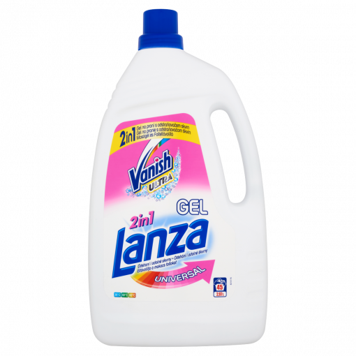 Lanza Vanish Ultra 2in1 univerzális mosógél színes és fehér 45 mosás 2,97 l (Laundry Detergent Colour & White)