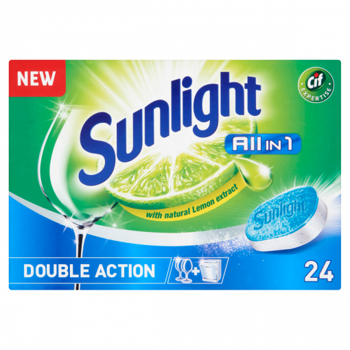 SUNLIGHT All in One Mosogatótabletta 24 db (Dishwasher Tabs)
