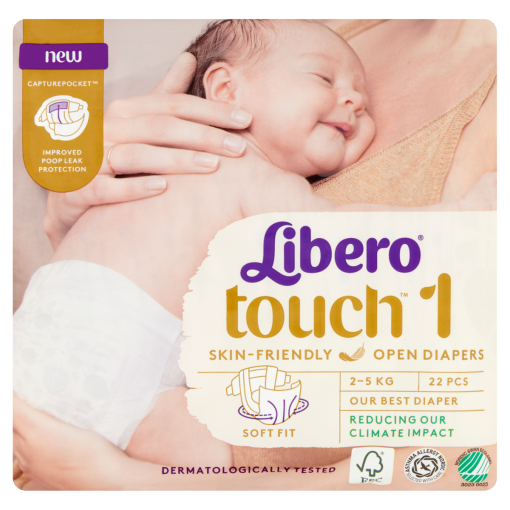 Libero Touch pelenkanadrág, méret: 1, 2-5 kg 22 db