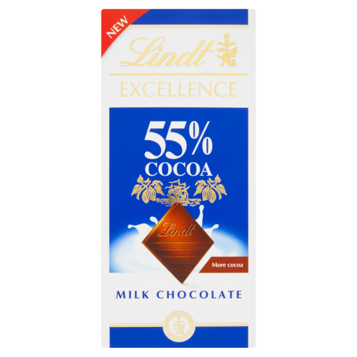 Lindt Excellence magas kakaótartalmú tejcsokoládé 55% 80 g