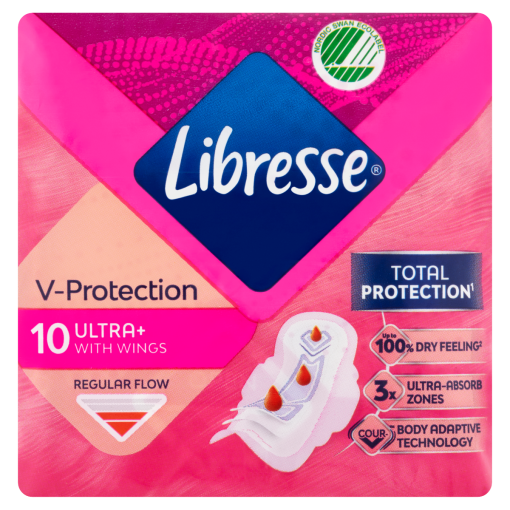 Libresse V-Protection Ultra+ egészségügyi betét 10 db