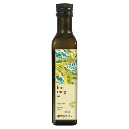 Grapoila hidegen sajtolt bio lenmagolaj 250 ml