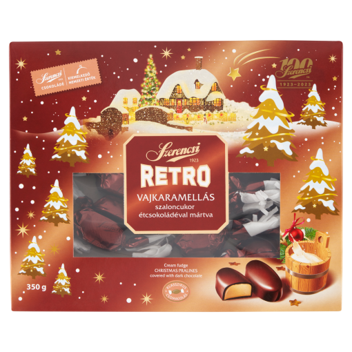 Szerencsi Retro vajkaramellás szaloncukor étcsokoládéval mártva 350 g