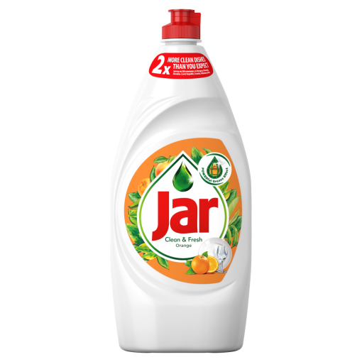 Jar Clean&Fresh Mosogatószer Orange Illatban, Gazdag Formulával A Ragyogóan Tiszta Edényekért 900 ml