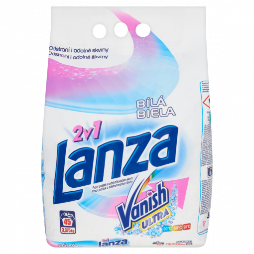 Lanza Vanish 5 in 1 mosópor fehér 3,375 kg (Washing Powder White)