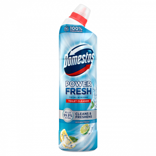 DOMESTOS Power Fresh Total Hygiene Ocean Fresh fertőtlenítő 700 ml (Disinfectant Gel)