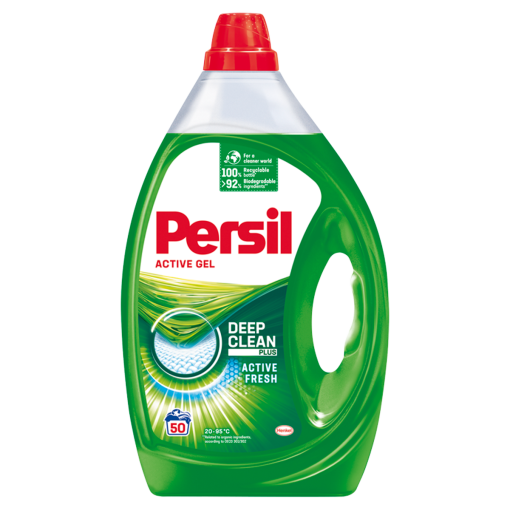 Persil Active Gel Active Fresh mosószer fehér és világos ruhákhoz 50 mosás 2,5 l