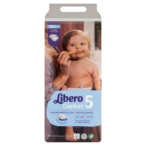 Libero Comfort egyszerhasználatos pelenka, méret: 5, 10-14 kg, 46 db