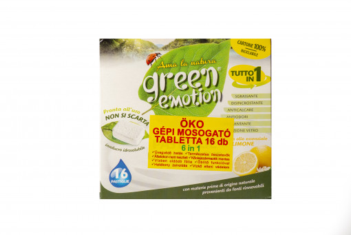 Green Emotion öko gépi mosogató citrom (Dishwasher Detergent)