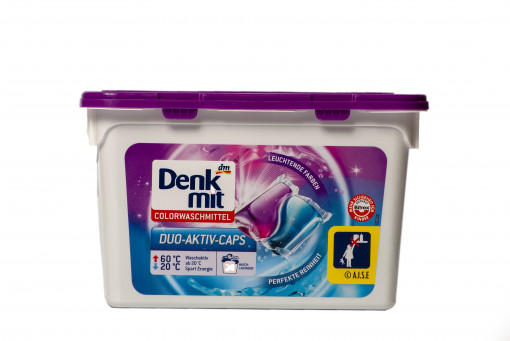 Denkmit Duo Aktív mosókapszula színes 20×24,5 ml (490 ml) (Dishwasher Caps Colour)
