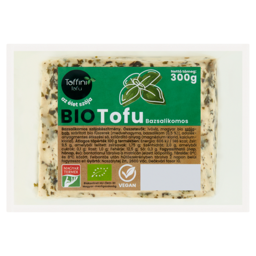 Toffini BIO bazsalikomos tofu 300 g