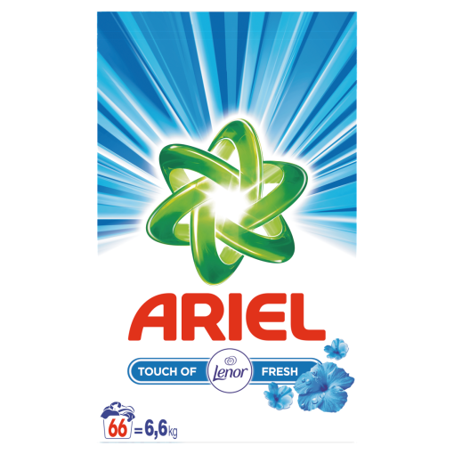 Ariel Touch Of Lenor Fresh Mosópor, 6,6 kg, 66 Mosáshoz 