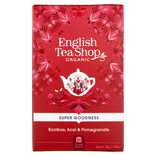 English Tea Shop BIO rooibos tea acai bogyóval és gránátalmával 20 filter 30 g