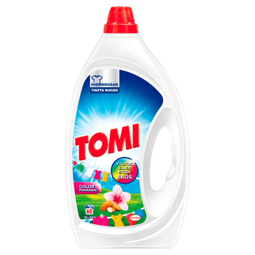 Tomi Color Mandulatej folyékony mosószer színes ruhákhoz 60 mosás 3 l