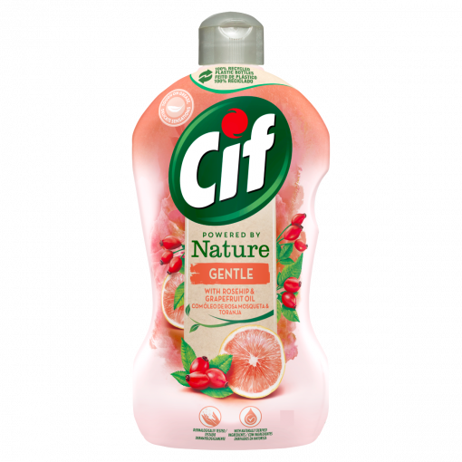Cif Powered by Nature Gentle kézi mosogatószer 450 ml (Washing Up Liquid)