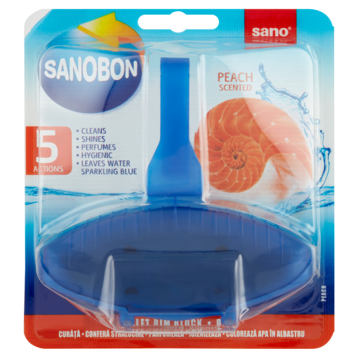 Sano Sanobon Blue Peach Scented WC frissítő blokk 55 g (Toilet Block)