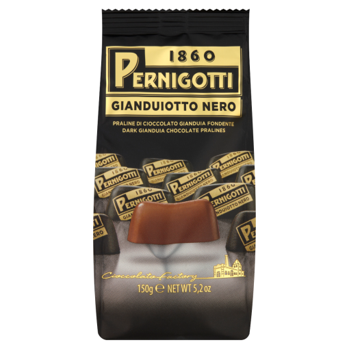 Pernigotti Gianduiotto Nero mogyorós Gianduja csokoládé praliné 150 g
