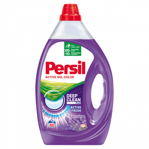 Persil Active Gel Color Lavender mosószer színes ruhákhoz 50 mosás 2,5 l