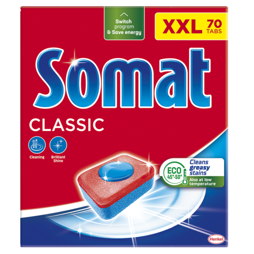 Somat Classic gépi mosogatótabletta 70 db 1162 g (Dishwasher Tabs)