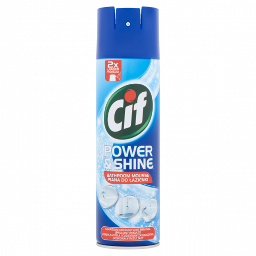 CIF Power & Shine Fürdőszobai Tisztító Hab (Bathroom Cleaner Foam) 500 ml