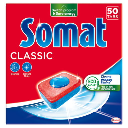 Somat Classic gépi mosogatótabletta 50 db 830 g