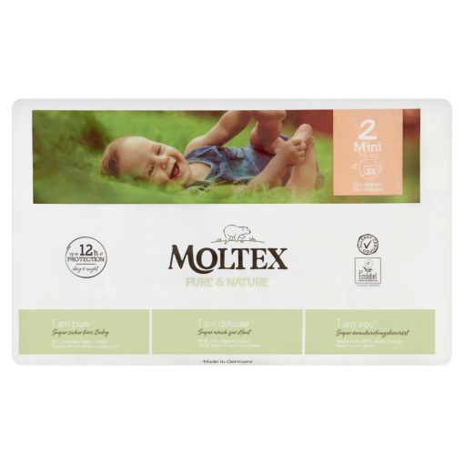 Moltex Pure & Nature ÖKO nadrágpelenka méret: 2 Mini, 3-6 kg, 38 db