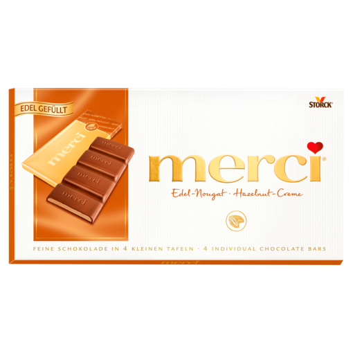 Merci mogyorókrémes táblás csokoládé 112 g