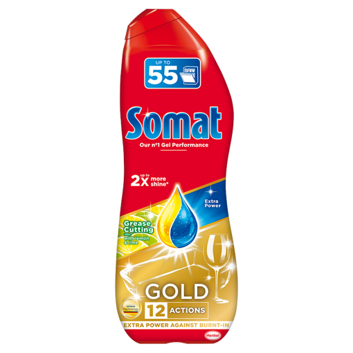 Somat Gold Grease Cutting Lemon & Lime mosogatógép gél 55  990 ml (Dishwasher Gel)