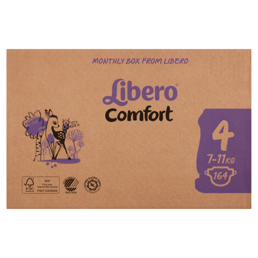 Libero Comfort 4 7-11 kg pelenka 2 x 82 db