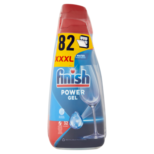 Finish Power Gel All in 1 Max Shine & Protect gépi mosogatógél 82 mosás 650 ml + 1000 ml