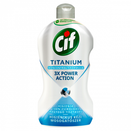 Cif Titanium higiénikus kézi mosogatószer 450 ml (Washing Up Liquid)