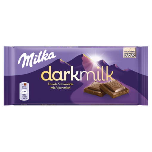 Milka Darkmilk alpesi tej felhasználásával készült csokoládé 85 g