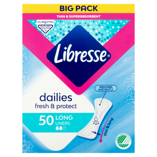 Libresse Dailies Fresh & Protect Long tisztasági betét 50 db