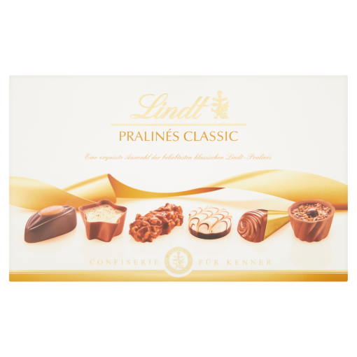 Lindt Pralinés Classic töltött csokibonbon keverék tejcsokoládéból 200 g