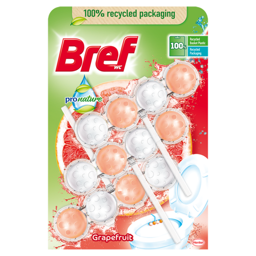 Bref ProNature Grapefruit WC frissítő 3 x 50 g