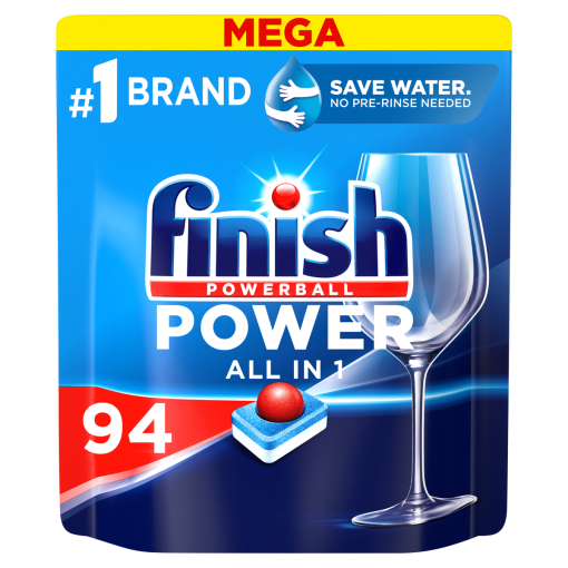 Finish Powerball Power All in 1 Regular mosogatógép tabletta 94 db 1504 g