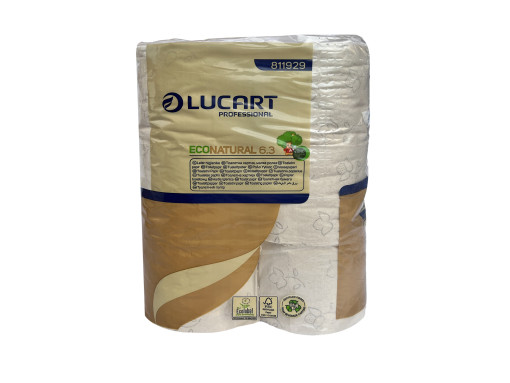 Lucart EcoNatural 6.3 WC papír 6 tekercs, 3 rétegű, 250 lap