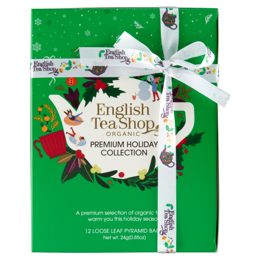 English Tea Shop Zöld hóember karácsonyi BIO teaválogatás 4 ízben 12 filter 24 g